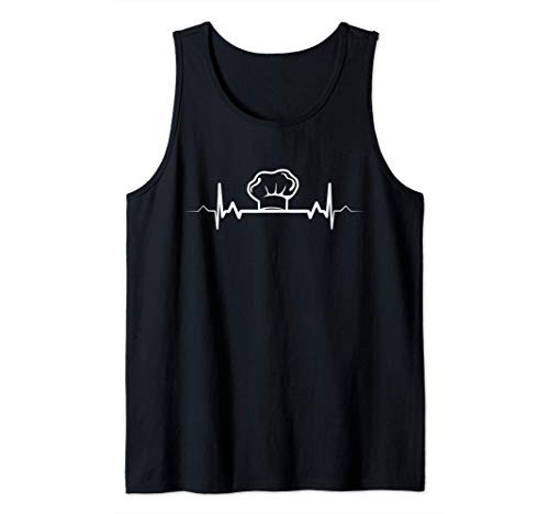 Chef Heartbeat - Cook Kitchen Culinary Food Restaurant Gift Tank Top