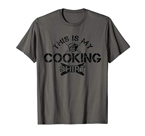 Funny Chef Kitchen Knife Chefs Hat Gift This Is My Cooking T-Shirt