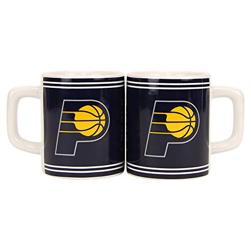 NBA Full Color Sclupted Mug 2oz Shot Glass 2-Pack -Indiana Pacers -Navy--