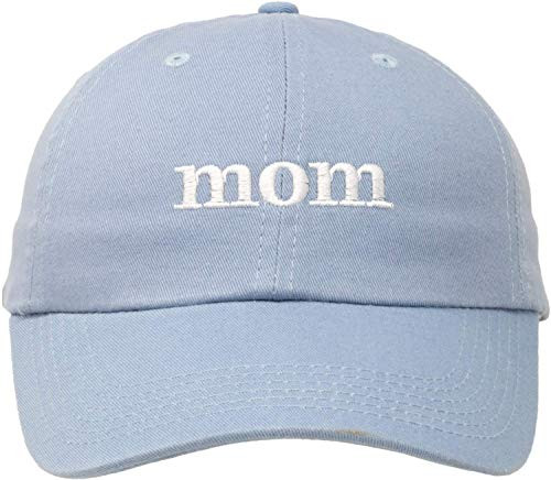 Mom Hat | Cute- Funny Fun Stitched Baseball Cap for Women Mothers Mommy Wife Mrs - Blue