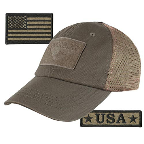 USA Bundle - USA Tactical Patches with Condor Operator Cap - Coyote Mesh