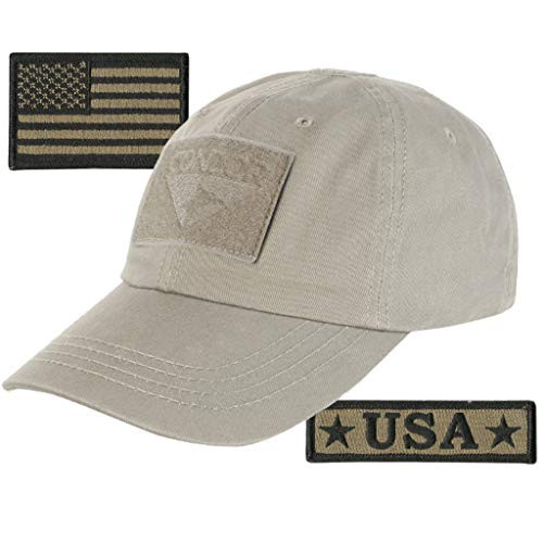 USA Bundle - USA Tactical Patches with Condor Operator Cap - Tan