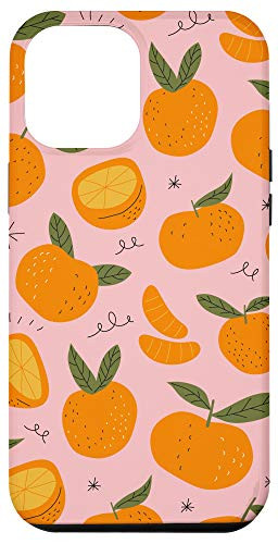 iPhone 12 Pro Max Beautiful Fruits Pattern - Orange  and  Tangerine Case