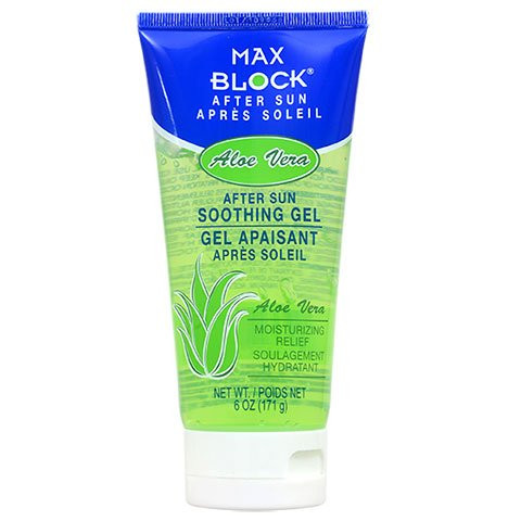 Max Block After Sun Aloe Vera Soothing Gel -Set of 2-