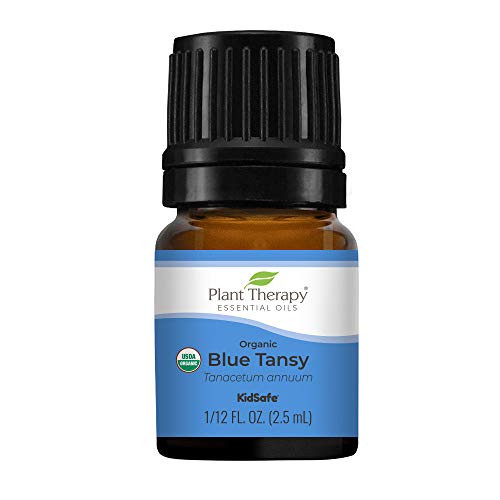 Plant Therapy Organic Blue Tansy Essential Oil 100 percent Pure- Undiluted- Natural Aromatherapy- Therapeutic Grade 2.5 mL -1/12 oz-