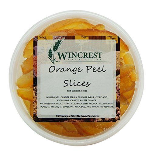 Candied Fruit - 12 Oz Tub -Orange Peel Strips-