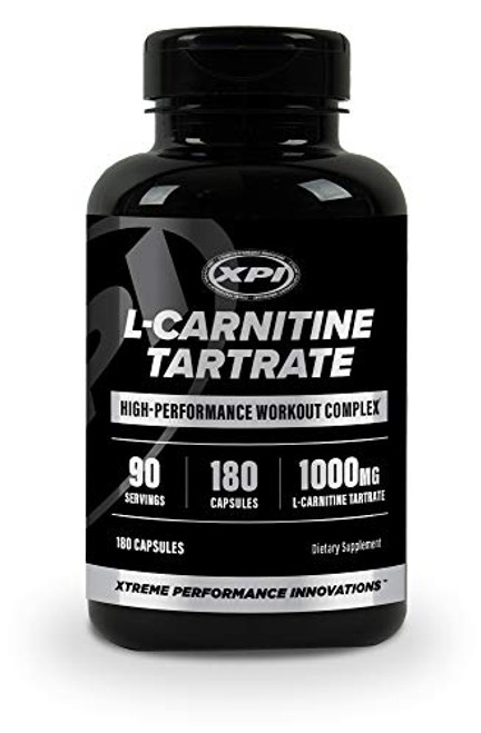 XPI L-Carnitine Tartrate 1000mg Serving- 90 Servings- 180 Capsules