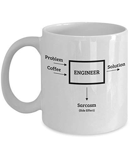 Engineer Coffee Mug - Engineering flow chart - Funny Engineering Gifts For Men Women