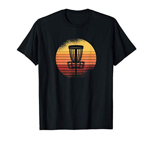Retro Discgolf Basket Disc Golf Tee Frolf Flying Disc T-Shirt