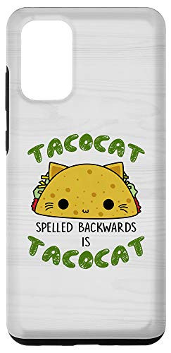 Galaxy S20Plus Tacocat Spelled Backwards Cute Cat  and  Taco Lover Mexican Case