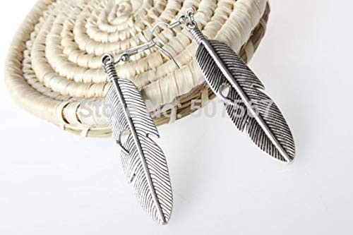 Feather Earrings- Feather Jewelry- Brass Feather- Native American- Dangle Earrings- Statement Earrings
