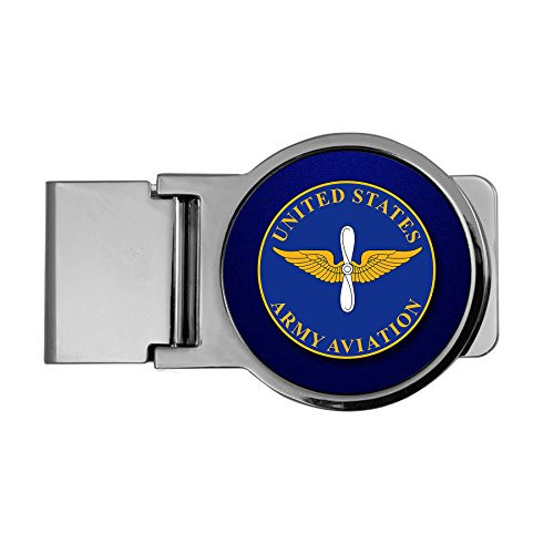 ExpressItBest Premium Money Clip - US Army Aviation- Branch Plaque