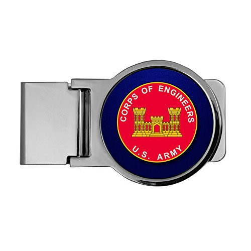 ExpressItBest Premium Money Clip - US Army Corps of Engineers- Branch Plaque