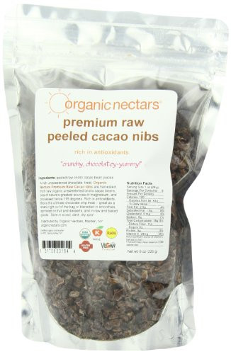 Organic Nectars Premium Raw Crillo Cacao Nibs, 8 Ounce Pouch