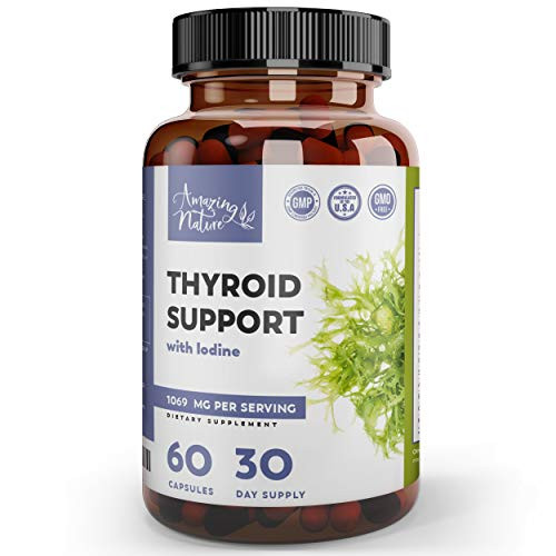 Thyroid Support  and  Iodine Supplement  Metabolism Booster- Lose Weight  and  Energy Pills for Thyroid Energy with Selenium- Magnesium  and  Adaptogens  Ashwagandha- L-Tyrosine- Kelp