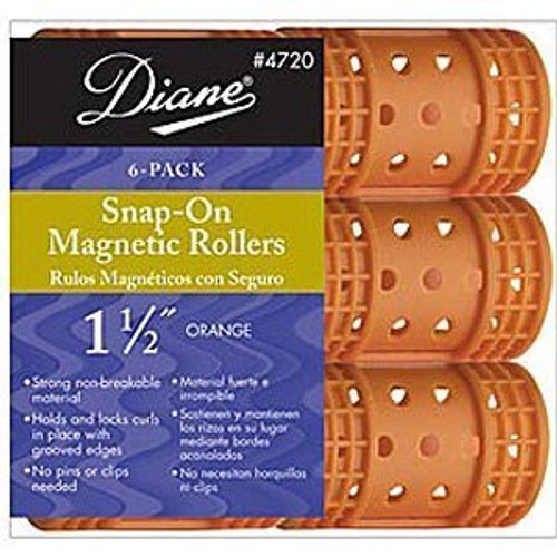 Diane Snap On Magnetic Roller- Orange- 1.5inch Body Care/Beauty Care/Bodycare / BeautyCare