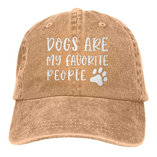 Dogs are My Favorite People Hat- Adjustable Baseball Cap Unisex Trucker Cap Dad Hat