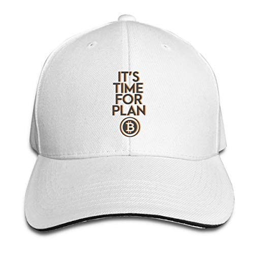 Cantesliki Adult Bitcoin - It's Time for Plan B Adjustable Hat Baseball Cap for Mens and Womens