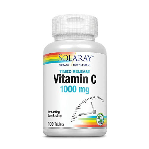 Solaray - Vitamin C Time Release- 1000 mg- 100 tablets