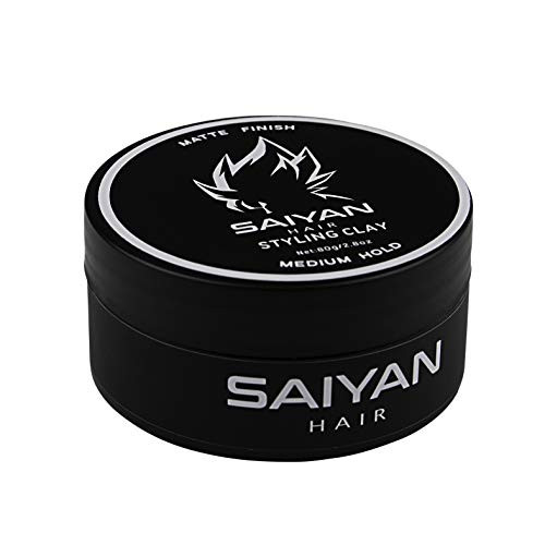 Saiyan Hair Styling Clay for Men - Matte Finish- Natural Medium Hold Saiyan Hair Styling Clay for Men - Matte Finish- Natural Medium Hold