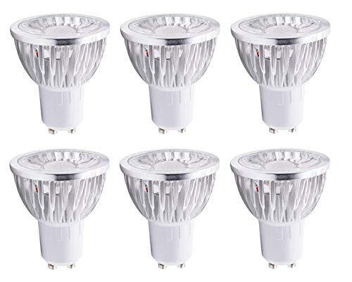 GU10 LED Bulbs MR16 GU10 Base 3W-Equivalent to 25W Halogen Bulbs Replacement- Warm White 3000K LED Spotlight Bulbs-Non-dimmable-40 Beam Angle-6 Pack