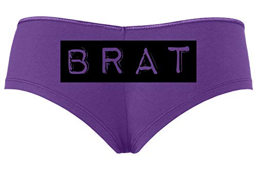Knaughty Knickers BRAT Daddys Little Slut DDLG CGLG Sexy Purple Boyshort Underwear