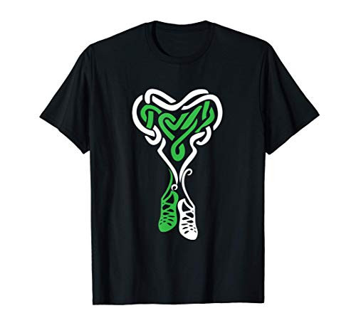 Irish Step Dancing Celtic Knot Heart T-Shirt