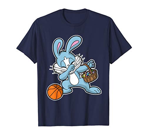 Dabbing Easter Bunny Shirt Kids Basketball Basket Stuffer