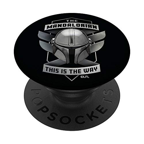 Star Wars The Mandalorian Helmet This is the Way PopSockets PopGrip- Swappable Grip for Phones  and  Tablets