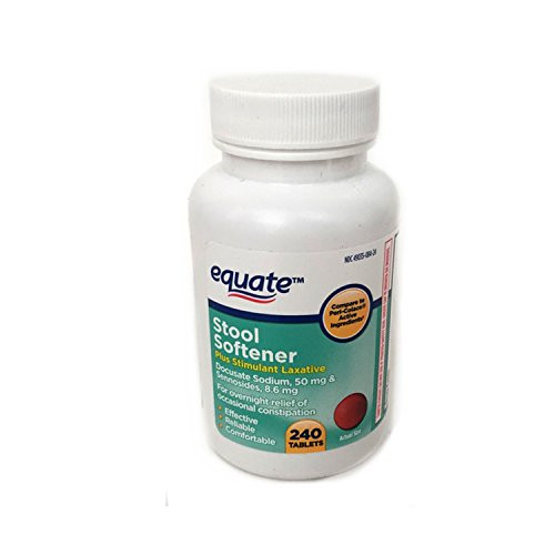 Equate - Stool Softener Plus Stimulant Laxative- 240 Tablets -Compare to Peri-Colace-