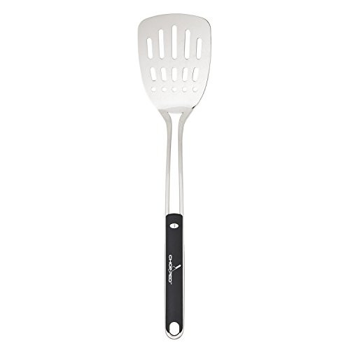 Chopped Stainless Slotted Turner with Nylon Grip