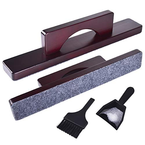 Naissgo Shuffleboard Brush Shuffleboard Sweep -Dark Cherry-
