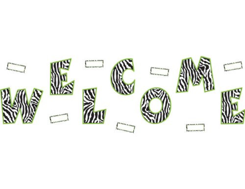 Teacher Created Resources Zebra Welcome Bulletin Board