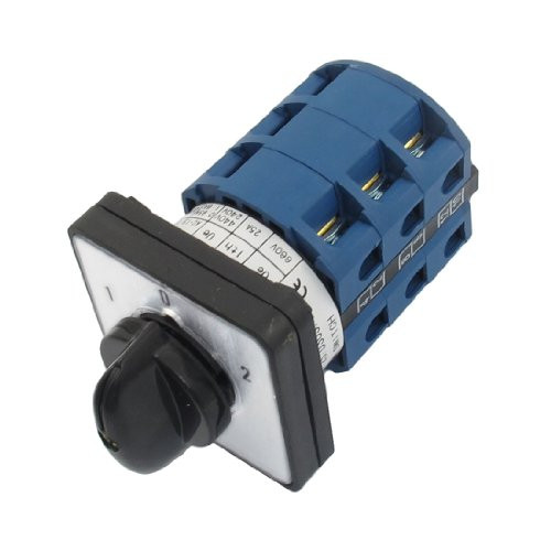 Uxcell s13052300am2192 Â 660V 25A 12 Screw Terminals 3 Positions Rotary Cam Changeover Switch