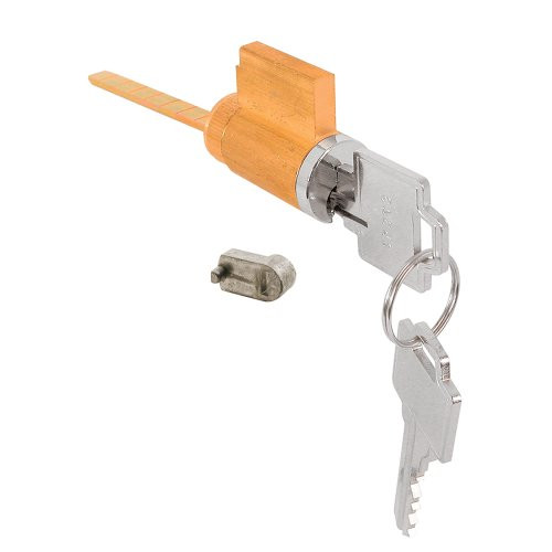 Slide-Co 15968 Sliding Door Cylinder Lock, W/Pig Tail, 5 Pin Tumbler