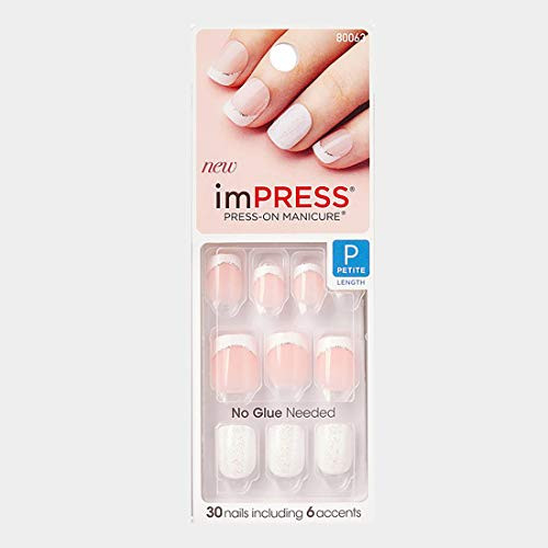 KISS imPRESS -MY SMILE IS BEAMING- PETITE Length PressOn Nails