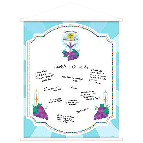 Amscan "Mi Primera Comunión" paper Sign-In Scroll | Party Decoration