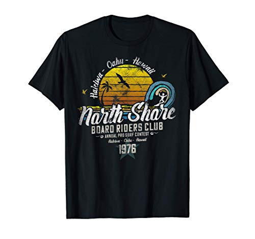 Vintage North Shore Board Riders Surfing Club- Oahu- Hawaii T-Shirt