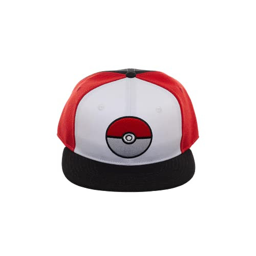 Bioworld Pokemon Pokeball Color Block Snapback Hat