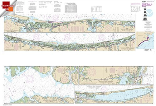 NOAA Chart 11541- Intracoastal Waterway Neuse River to Myrtle Grove Sound 25.5 X 36 -Small Format Waterproof-