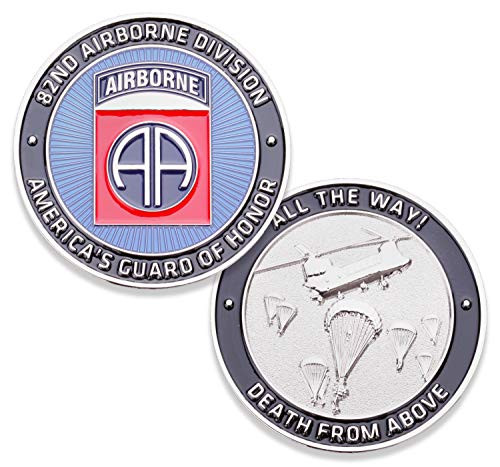 82nd U.S. Army Airborne Challenge Coin! Amazing Eighty Second US Army Custom Coin, 82nd Airborne Military Challenge Coin! Designed by Military Veterans! Officially Licensed Product!