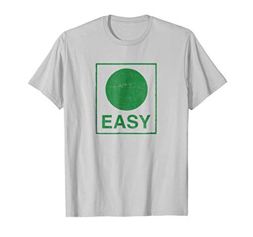Retro Easy Skiing Sign Funny Ski Graphic T-Shirt