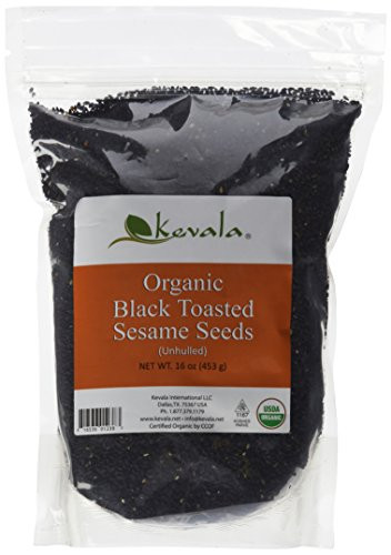 Kevala Organic Black Sesame Seeds 1 Lb (TOASTED)