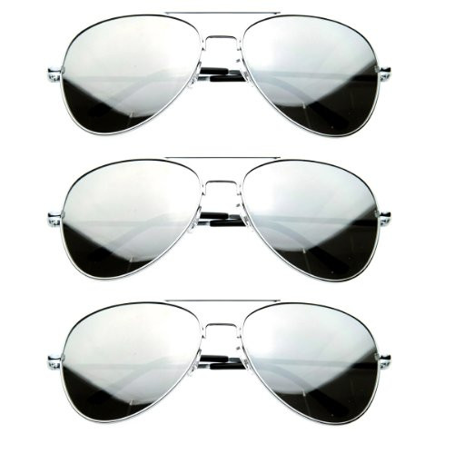 FRAMEWORK - Premium Mirrored Aviator Sunglasses w/Spring Loaded Temples