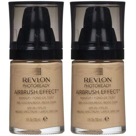 `-Pack 2- Revlon PhotoReady Airbrush Effect Makeup- 008- Golden Beige