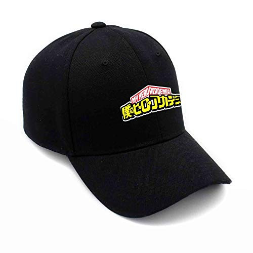 Yeuss Mha My Hero Academia Baseball Cap- Adjustable Casual Sports Sun Hat- Black Snapback Hats for Men Women Boy Girl Hunting Cap- USA Trucker Hats