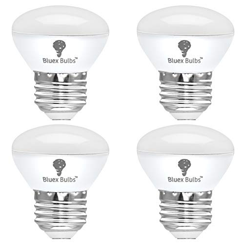 4 Pack R14 LED Bulb 4W E26 Base Mini Reflector Floodlight Light Bulb Dimmable 4000K Cool White - 40W Equivalent - Mini Light Bulbs- Short Light Bulbs- Curio Cabinet Light Bulb- R14 Bulb Flood Light