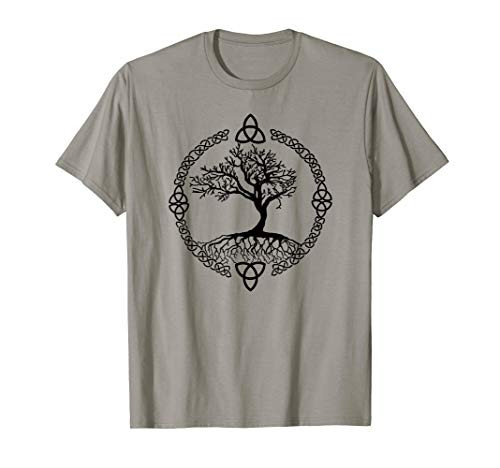 Tree of Life Yggdrasill Celtic Knot Shirt Dark Graphic T-Shirt