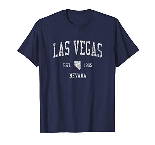 Las Vegas Nevada NV T-Shirt Vintage Sports Design Retro Tee