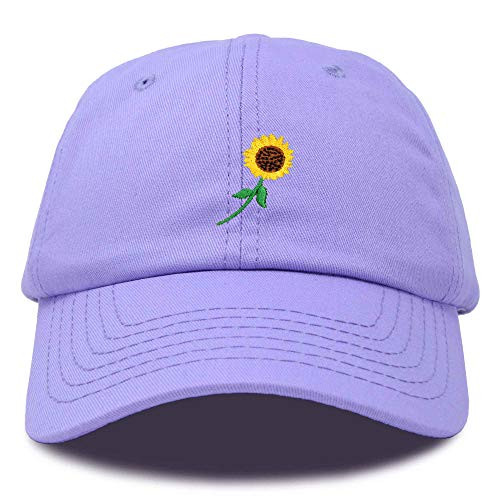 DALIX Sunflower Hat Womens Floral Baseball Cap in Lavender